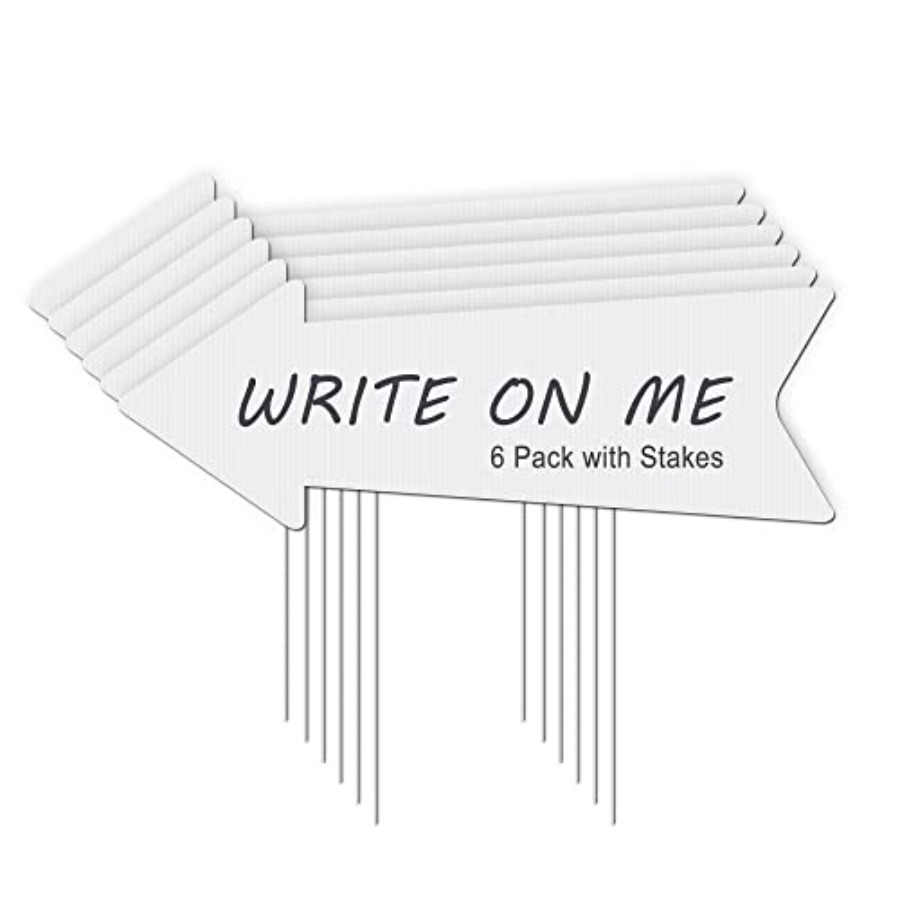 Yard Sign Blank - Blank Arrow Signs With Stakes 6