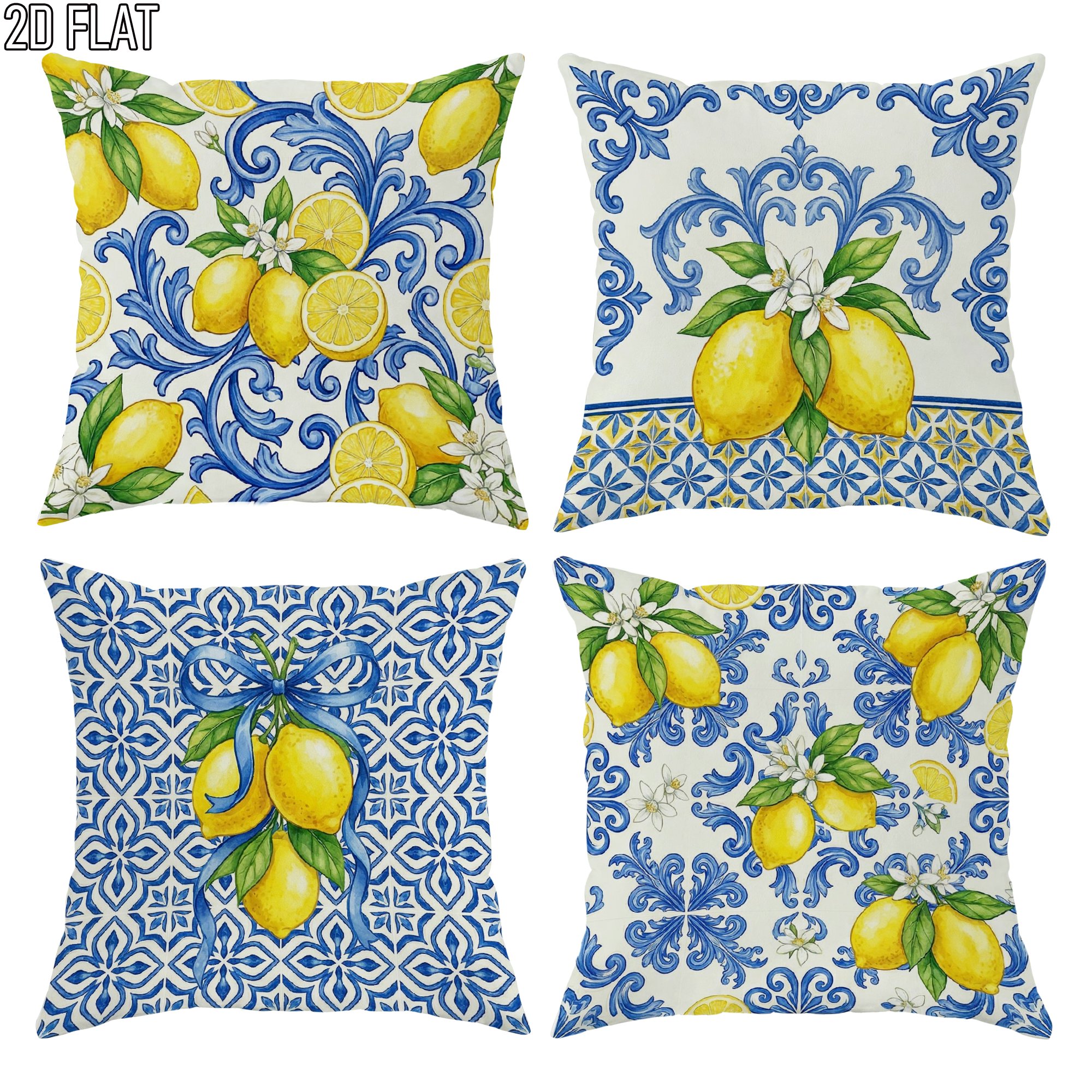 4Pcs Italian Summer Style Thro - Ceramic Tile Blank review and price