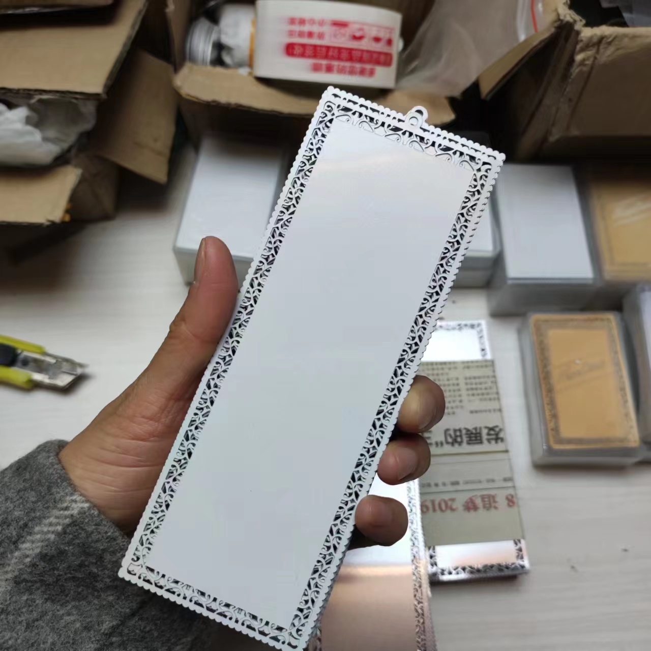 100pcs Blank Sublimation Metal - Puzzle Blank White review and price