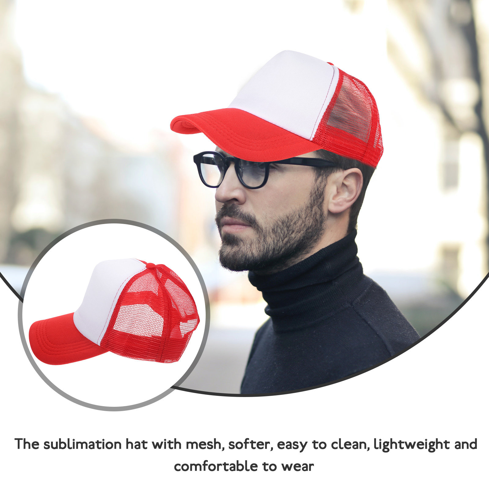 10Pcs Blank Mesh Baseball Caps - Hat Sublimation Blank review and price