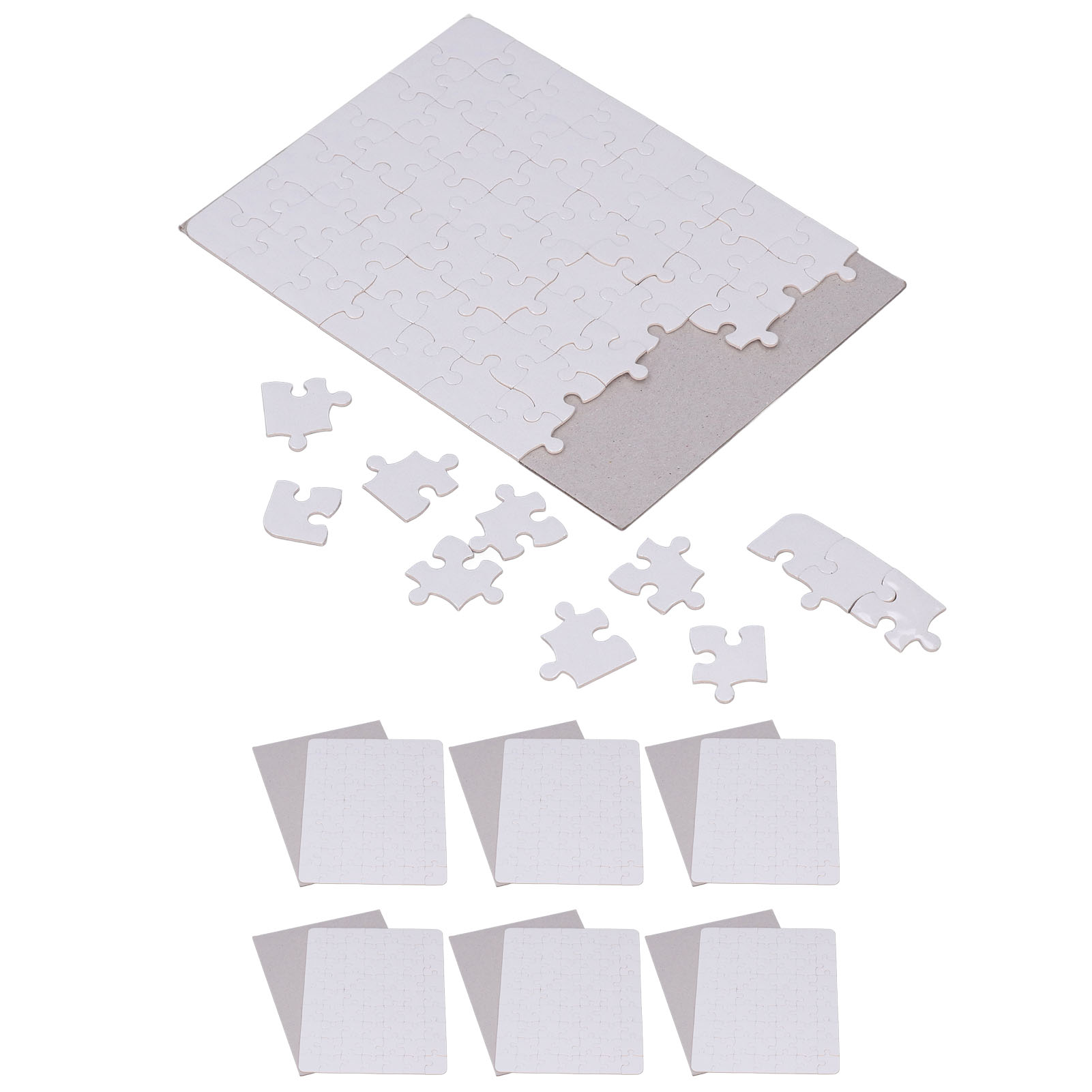 6 Set Blank Puzzles 13x18cm Wh - Puzzle Blank White review and price
