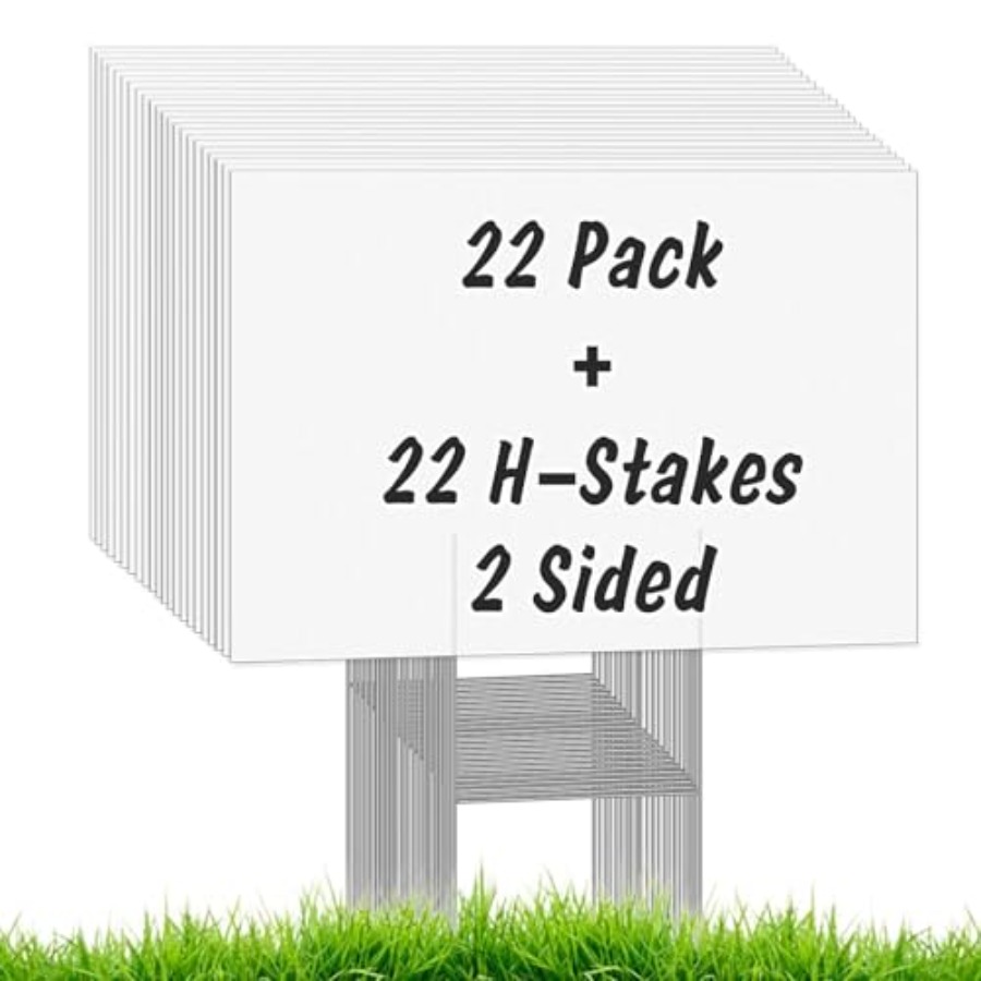 22Pcs Blank Yard Signs with St - Yard Sign Blank review and price