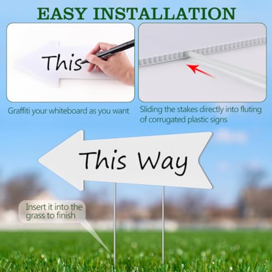 Directional Arrow Signs with S - Yard Sign Blank review and price