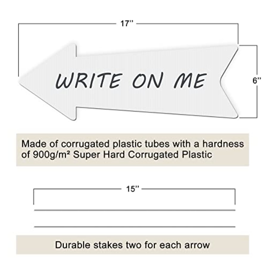 Blank Arrow Signs With Stakes  - Yard Sign Blank review and price