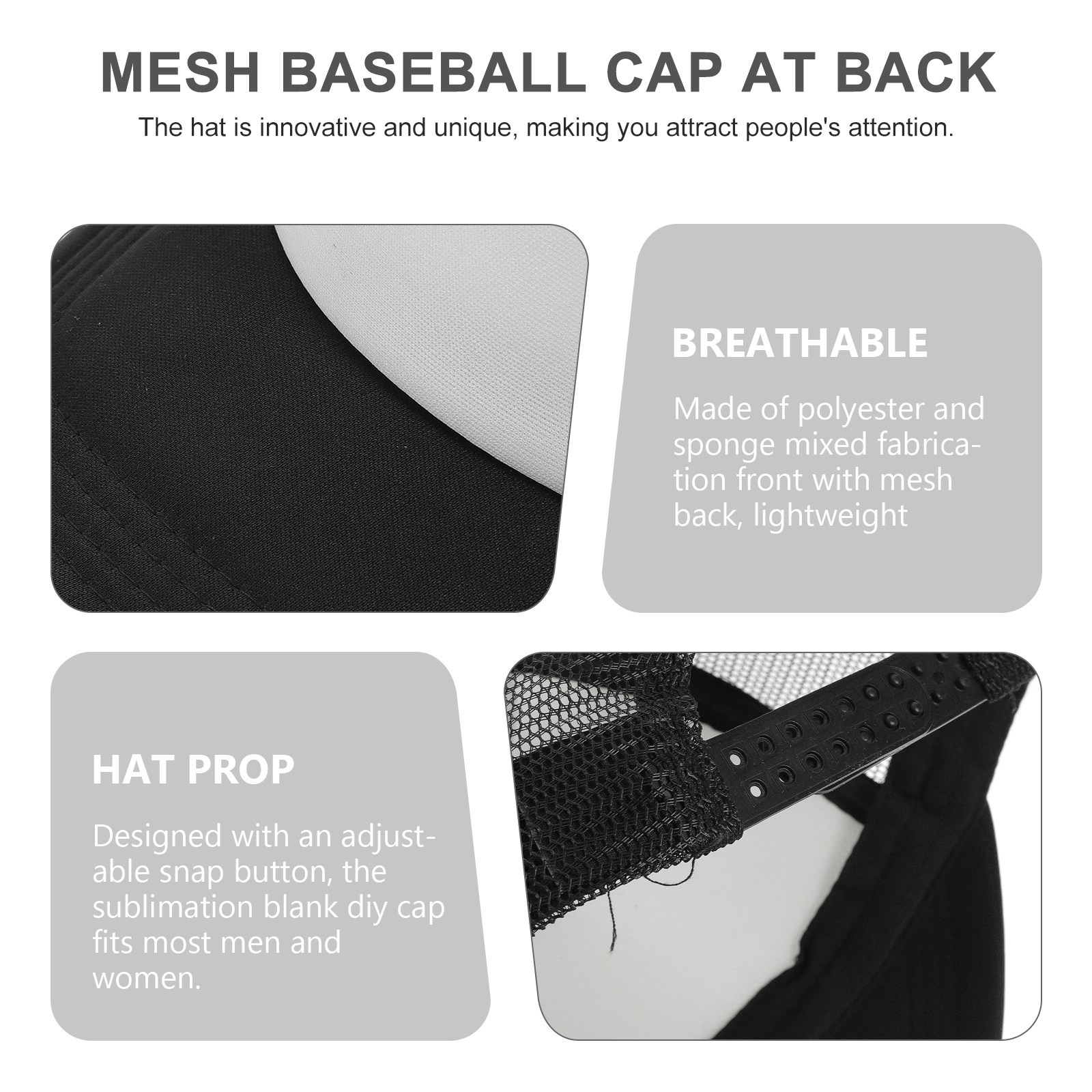 10Pcs Blank Mesh Baseball Caps - Hat Sublimation Blank review and price