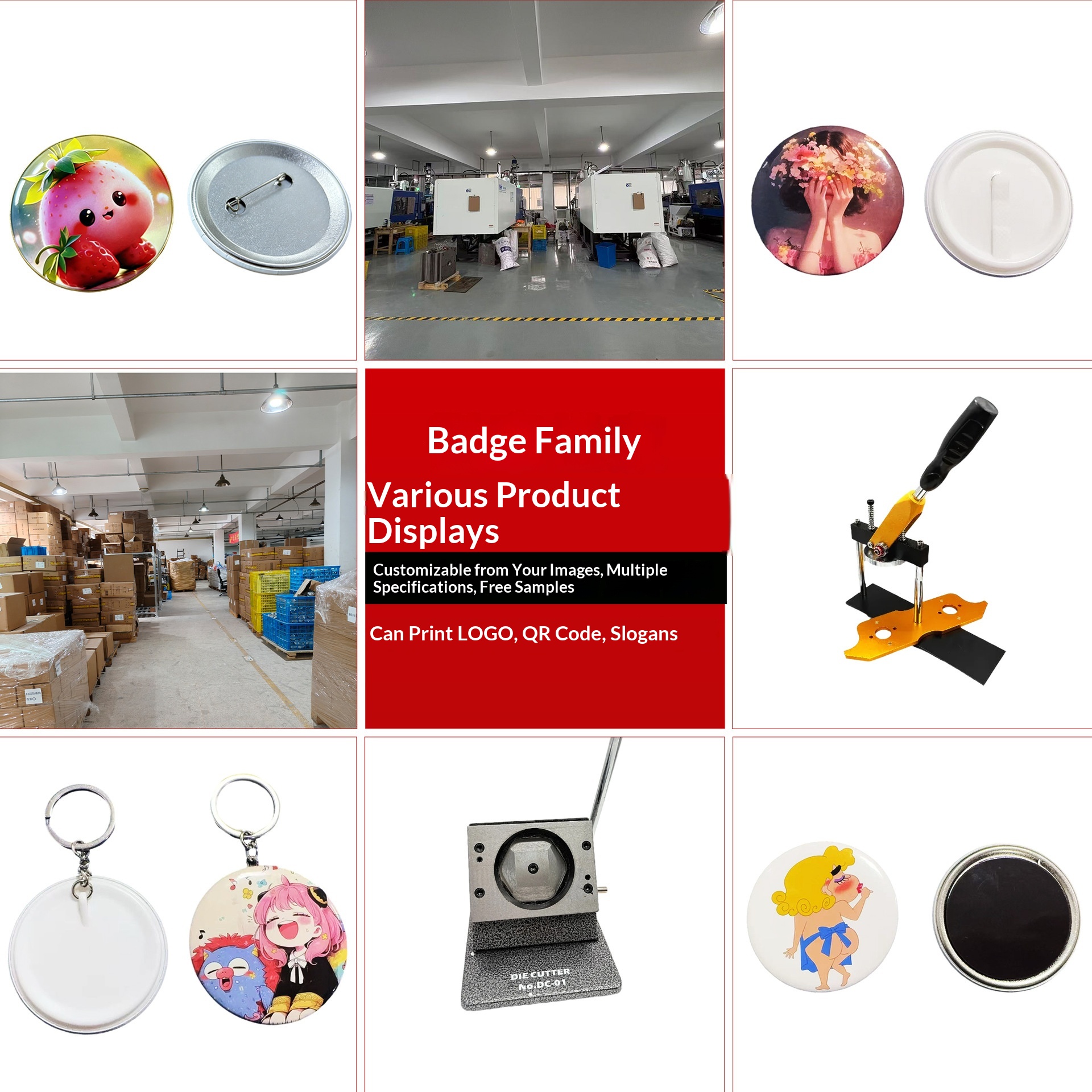 Wholesale Rectangular Blank DI - Button Badge Blank review and price