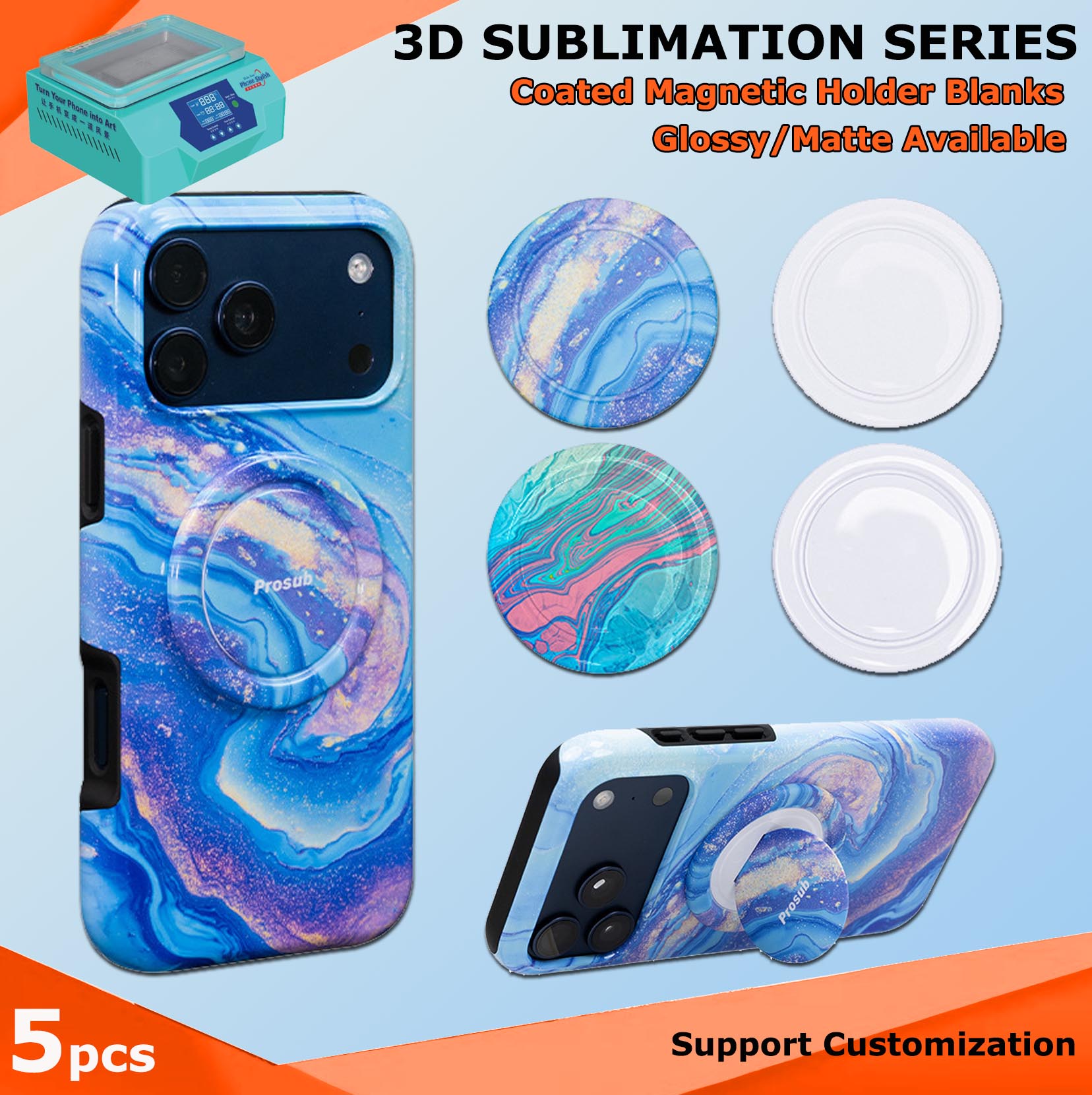 Fonlyu 5pcs Hard PC Magnetic R - Phone Case Blank Print review and price
