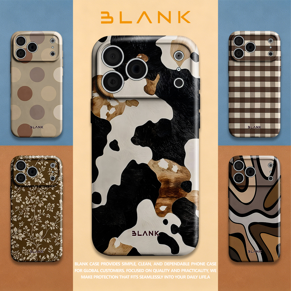 Mocha Cow Print For iPhone 17  - Phone Case Blank Print review and price
