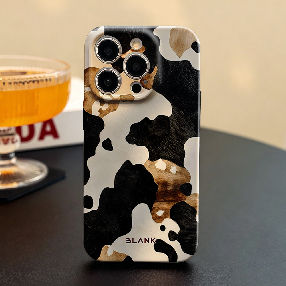 Mocha Cow Print For iPhone 17  - Phone Case Blank Print review and price