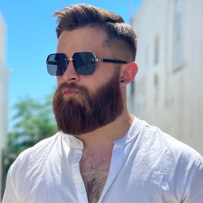 Men's Metal Sunglasses Square  - Metal Photo Panel review and price