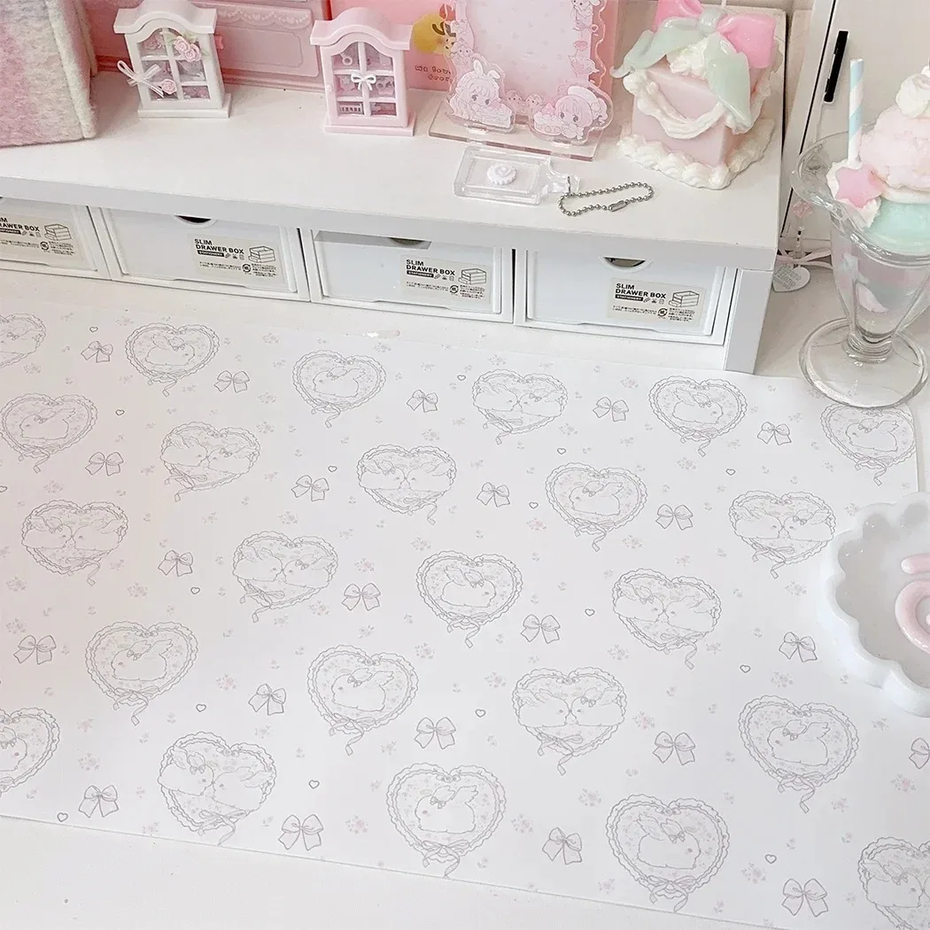 Kawaii Pink Rabbit Girl Heart  - Mouse Pad Blank Sublimation review and price