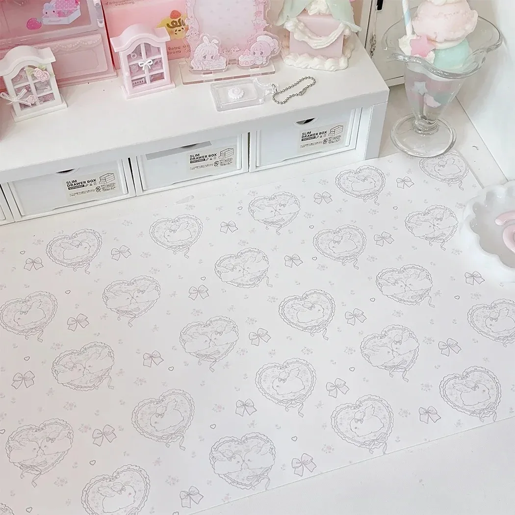 Kawaii Pink Rabbit Girl Heart  - Mouse Pad Blank Sublimation review and price