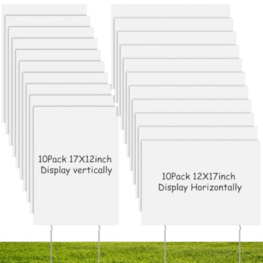 20 Pack Blank Yard Signs with  - Yard Sign Blank review and price
