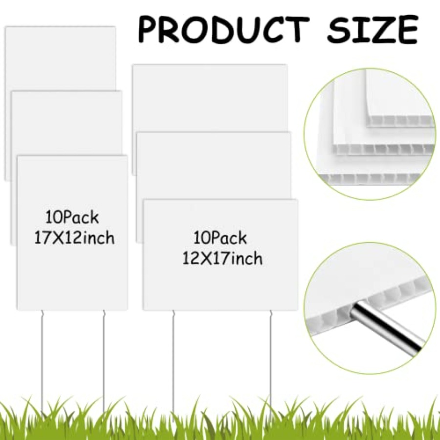 20 Pack Blank Yard Signs with  - Yard Sign Blank review and price