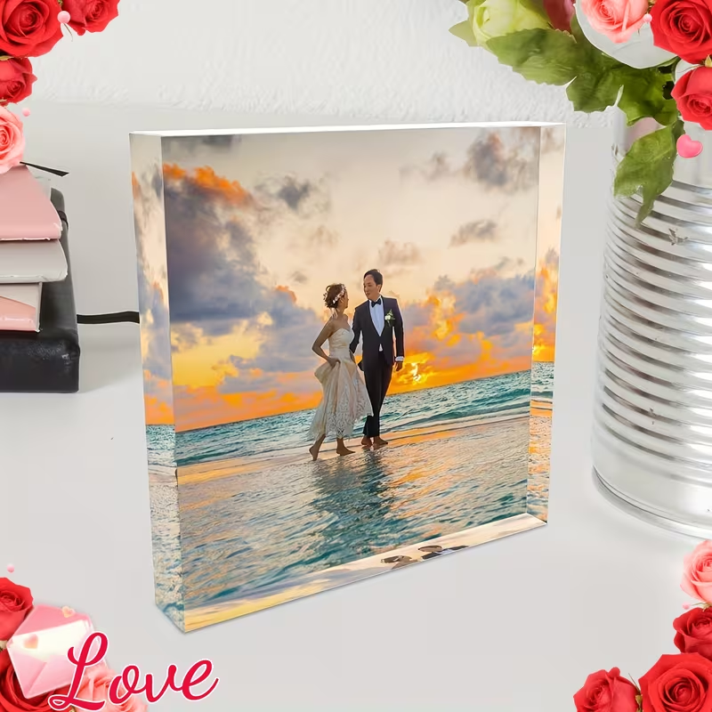 A custom acrylic desktop decor - Photo Acrylic Block review and price