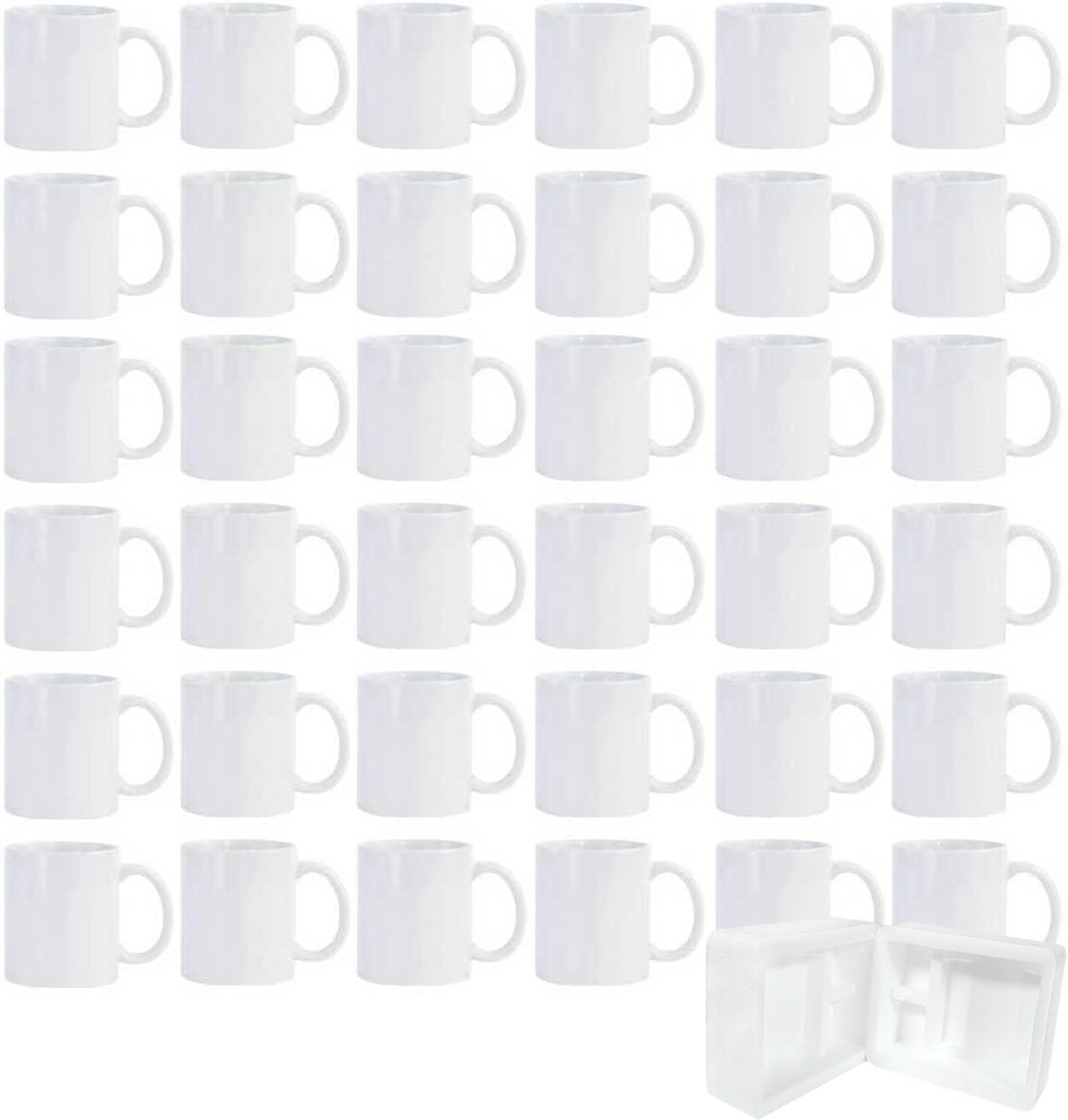 36pcs Sublimation Mugs 11oz Wh - Sublimation Mug White review and price