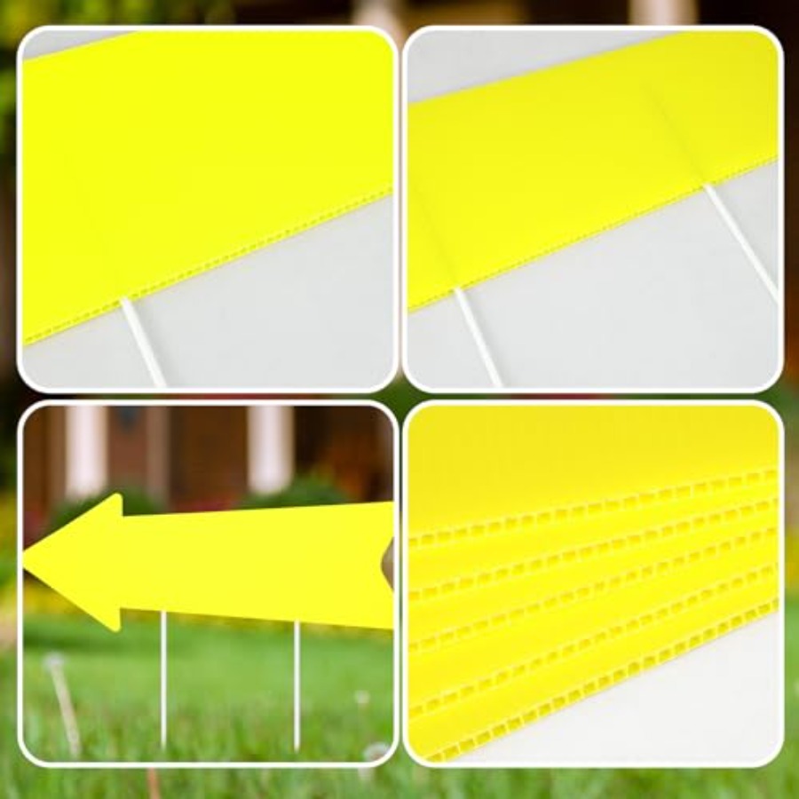 12 Pcs Arrow Signs with Stakes - Yard Sign Blank review and price