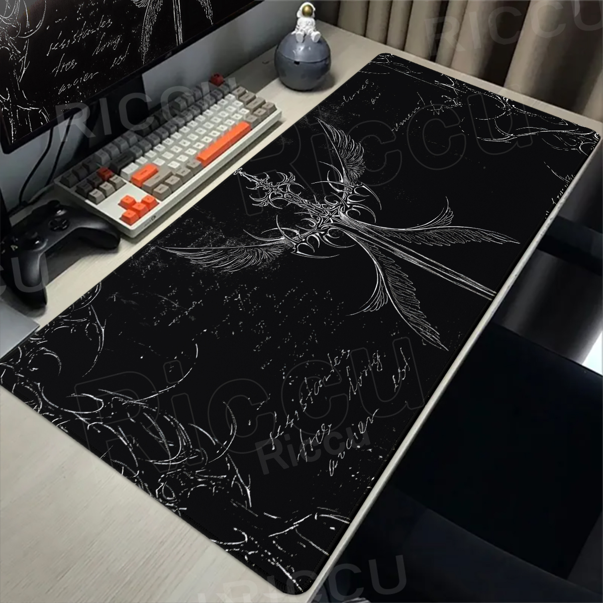 Cool Sword Art Desk Mat Large  - Mouse Pad Blank Sublimation review and price