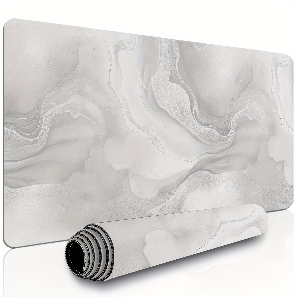 A Large Faux Marble White And  - Mouse Pad Blank Sublimation review and price