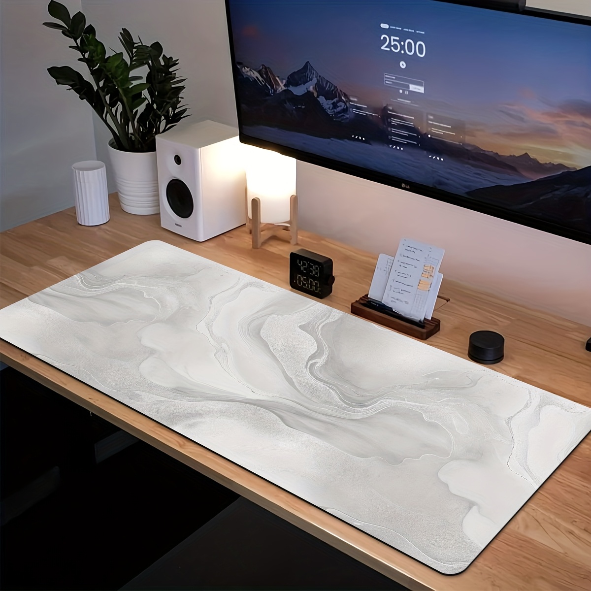 A Large Faux Marble White And  - Mouse Pad Blank Sublimation review and price