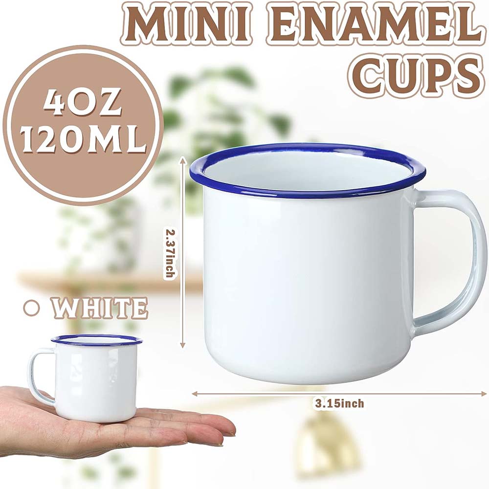 Mini Enamel Camping Coffee Mug - Sublimation Mug White review and price
